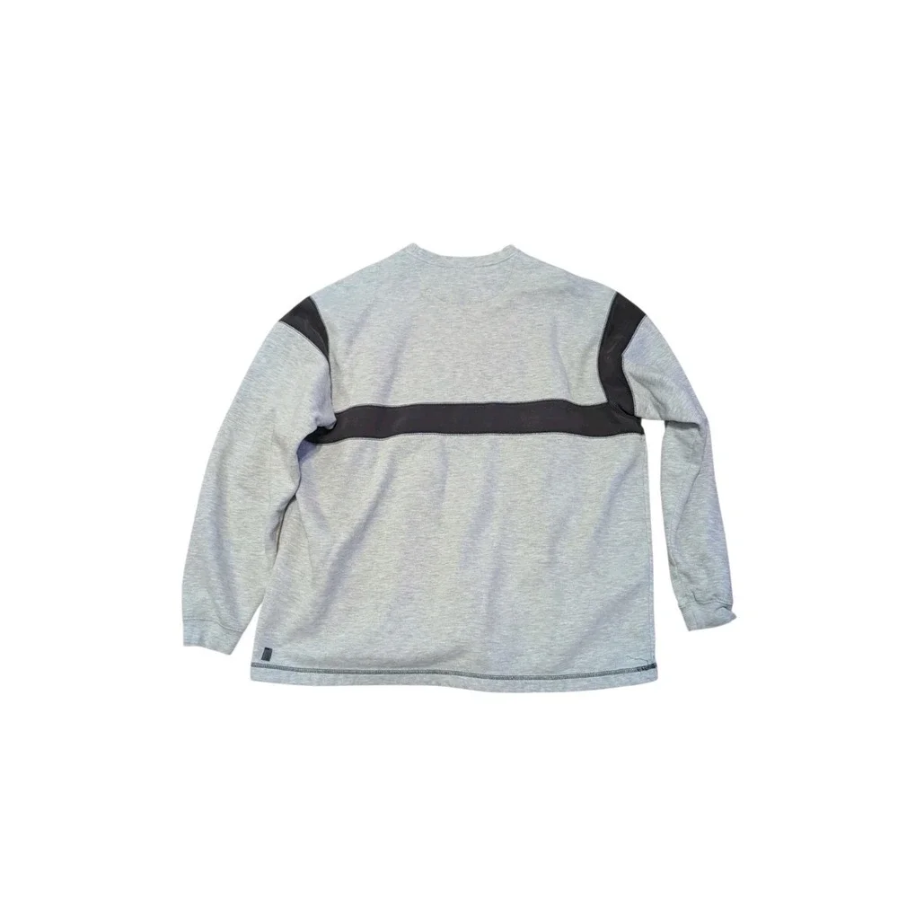 Vintage Nike Sweater Embroidered Logo Sweatshirt Size XXL Grey Jumper Crewneck